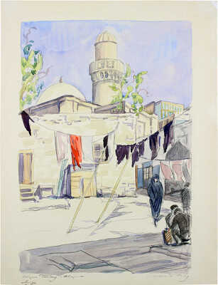 Маторин Михаил Владимирович. Старый Баку. Дворик 